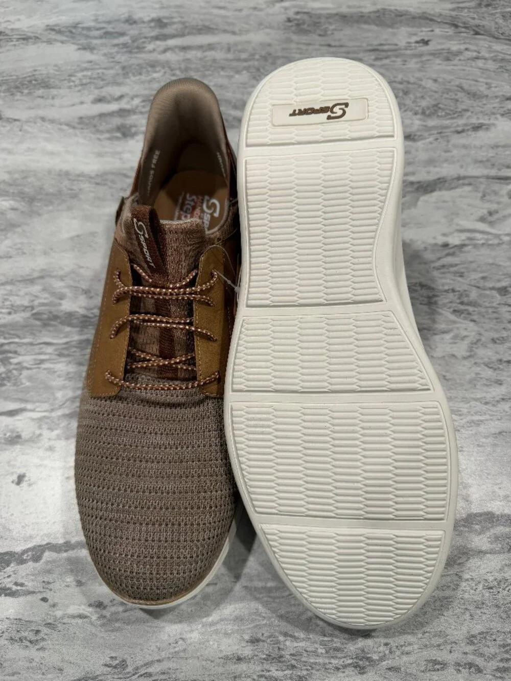 S Sport by Skechers Men's Donovan Step-Ins Sneakers - Light Brown 12